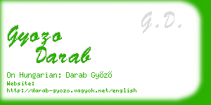 gyozo darab business card