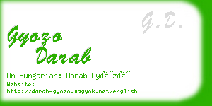 gyozo darab business card